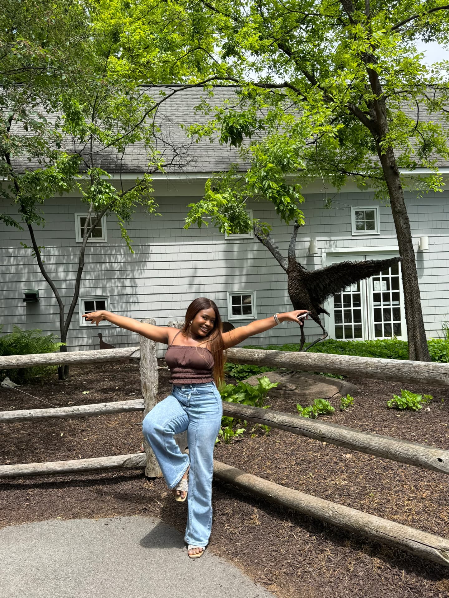 Mary-Esther Anele outdoors on a summer walk