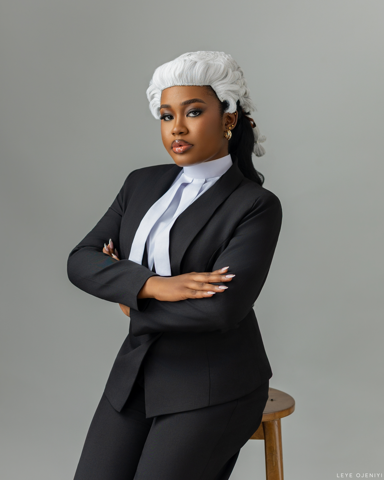 Mary-Esther Anele in legal robes and wig