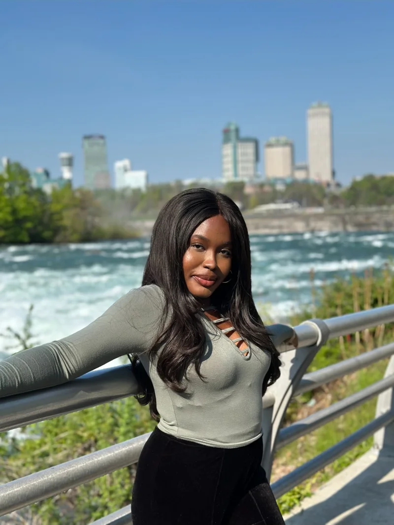 Mary-Esther Anele at Niagara Falls